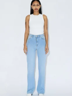 Dr. Denim Damen Jeans - Moxy High Straight in bleached