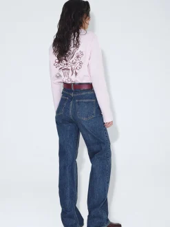 Dr. Denim Damen Langarmshirt - Kath in pink