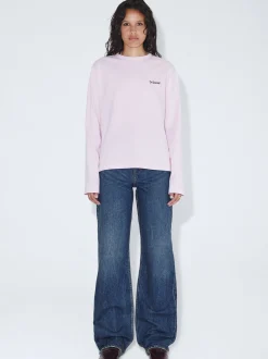 Dr. Denim Damen Langarmshirt - Kath in pink