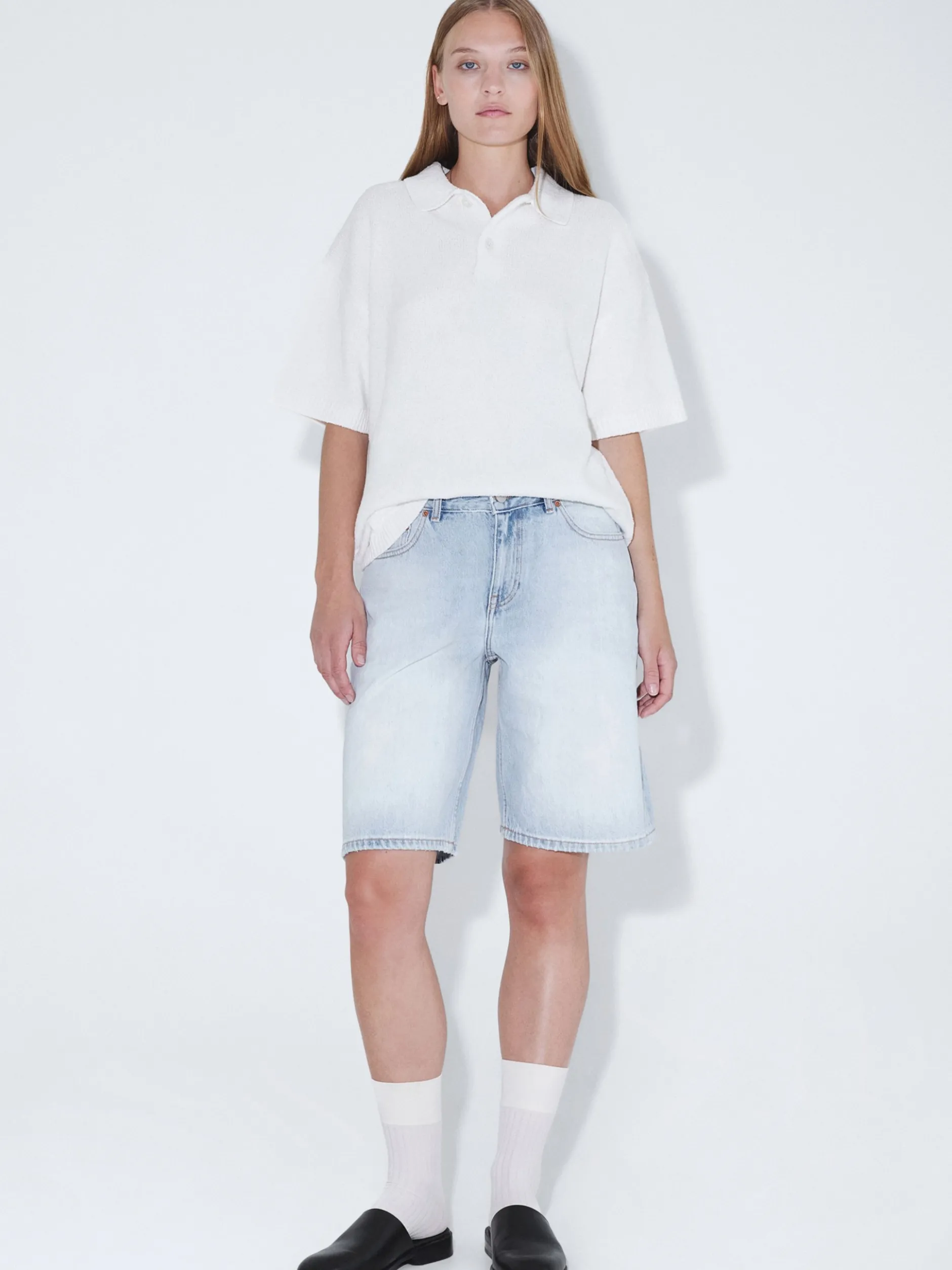 Dr. Denim Damen Shorts – Asra in bleached