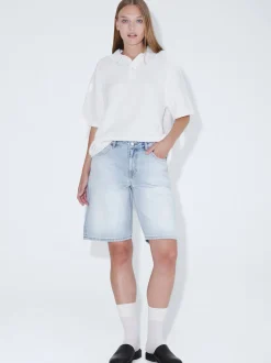 Dr. Denim Damen Shorts – Asra in bleached