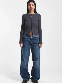 Dr. Denim Damen Strickjacke – Erica in grau