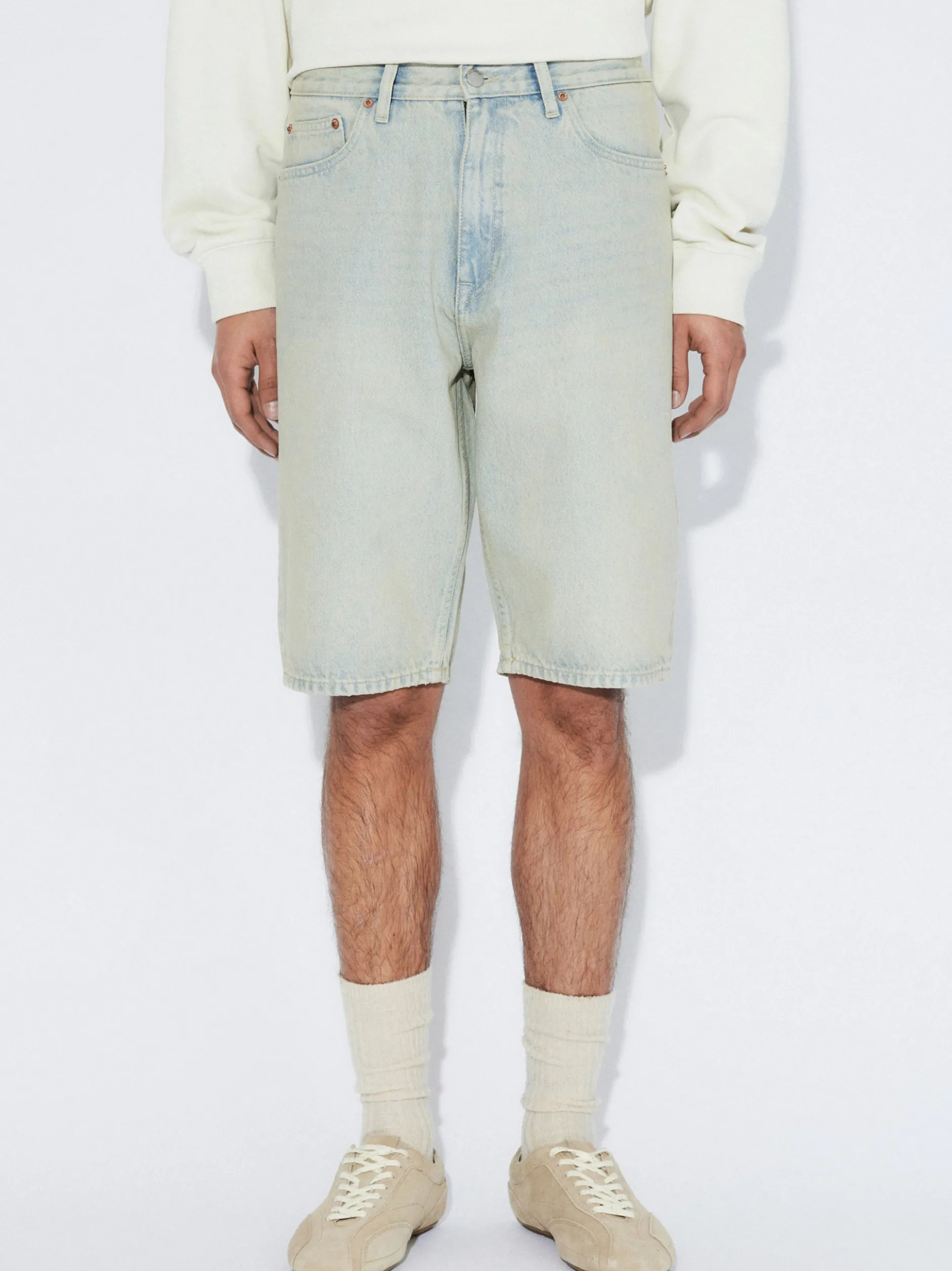 Dr. Denim Herren Shorts – Omar in bleached