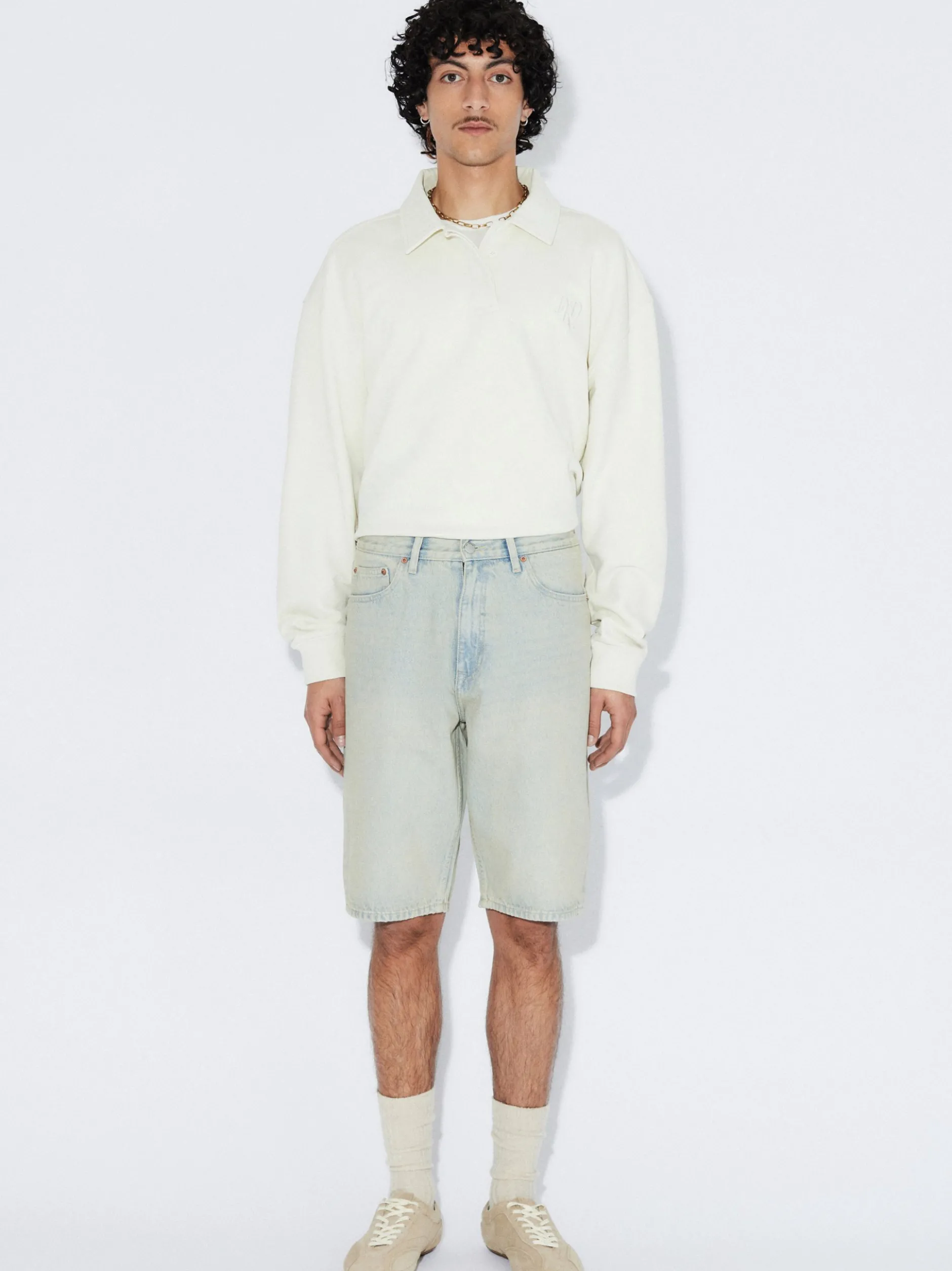 Dr. Denim Herren Shorts – Omar in bleached