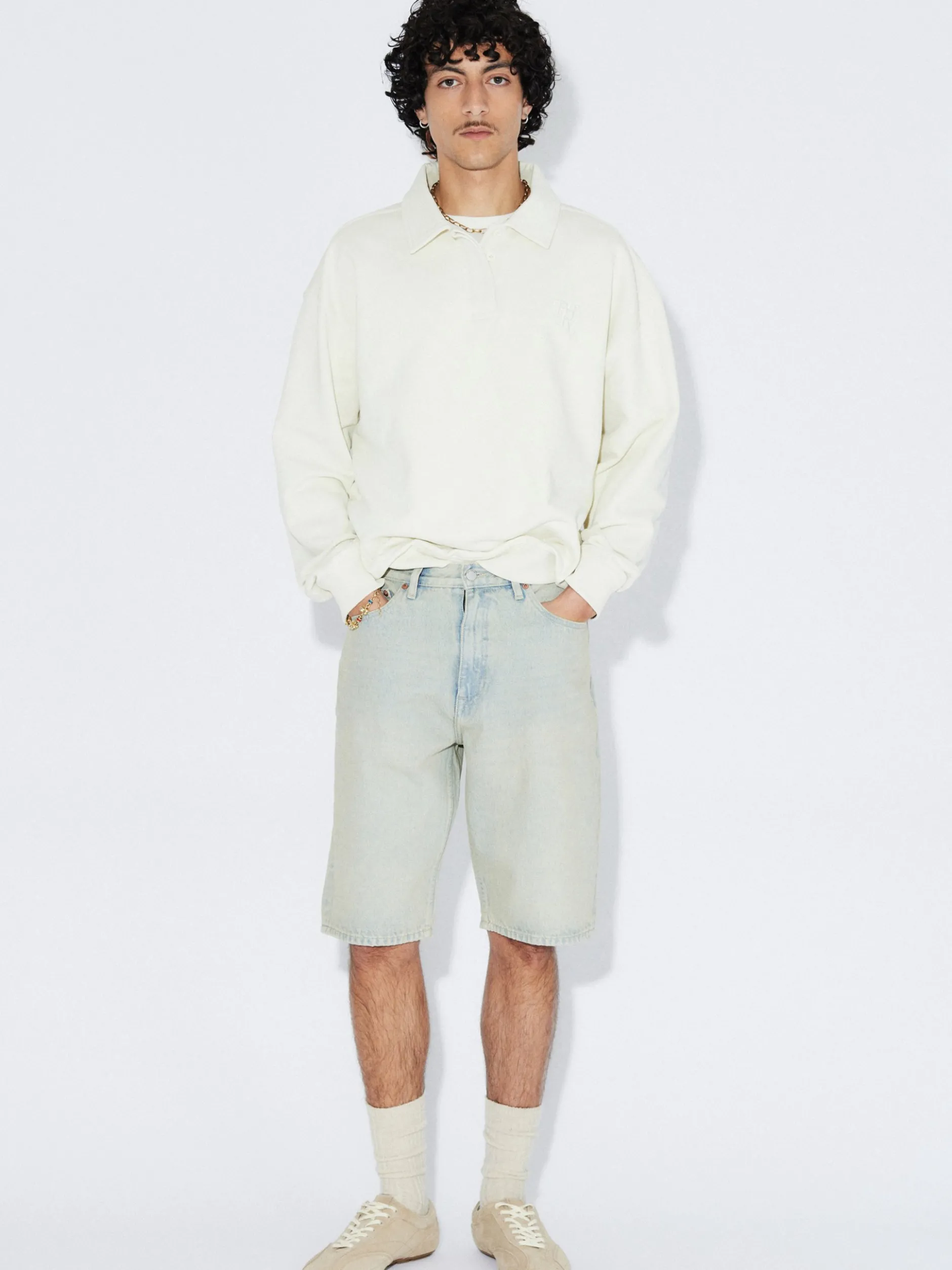 Dr. Denim Herren Shorts – Omar in bleached