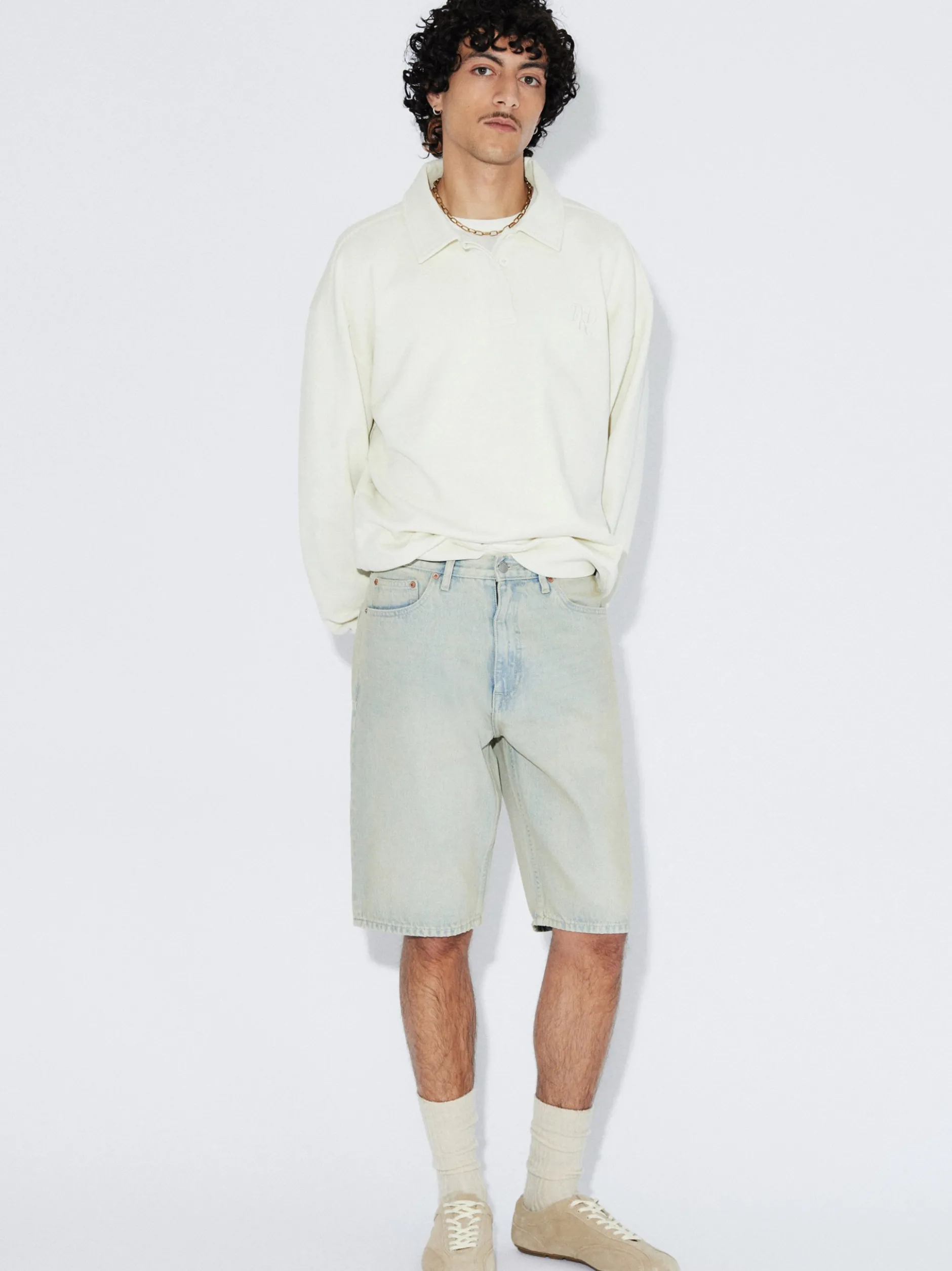 Dr. Denim Herren Shorts – Omar in bleached