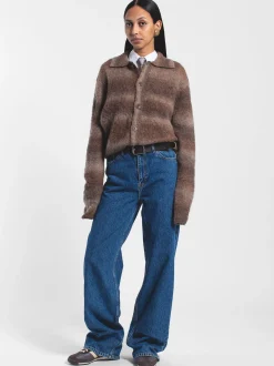 Dr. Denim Unisex Strickcardigan – Quillion in braun