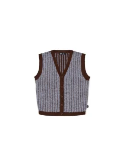 Dr. Denim Unisex Strickweste - Bobby in blau