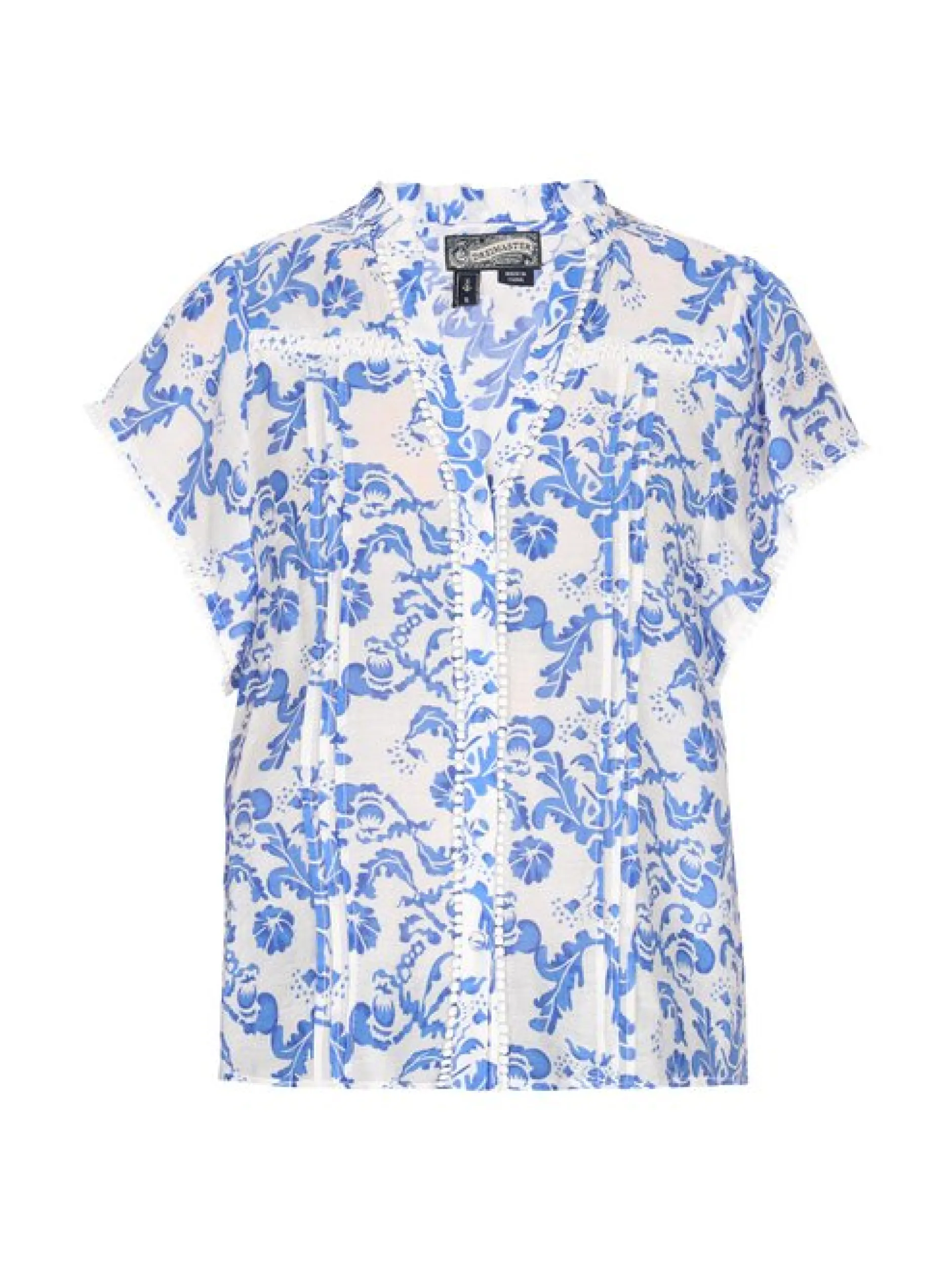 Dreimaster Damen Bluse in blau