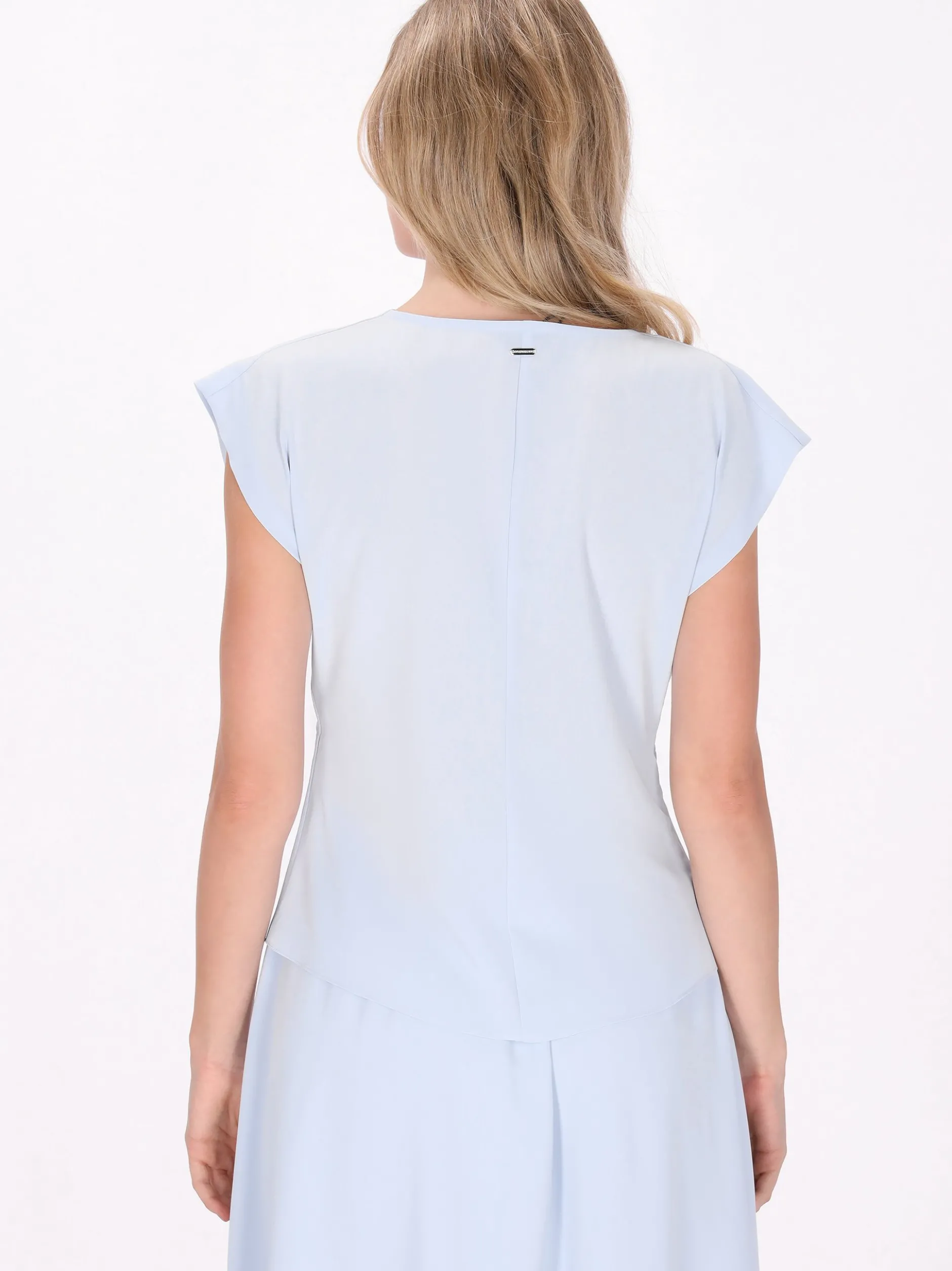 Dreimaster Damen Bluse in hellblau