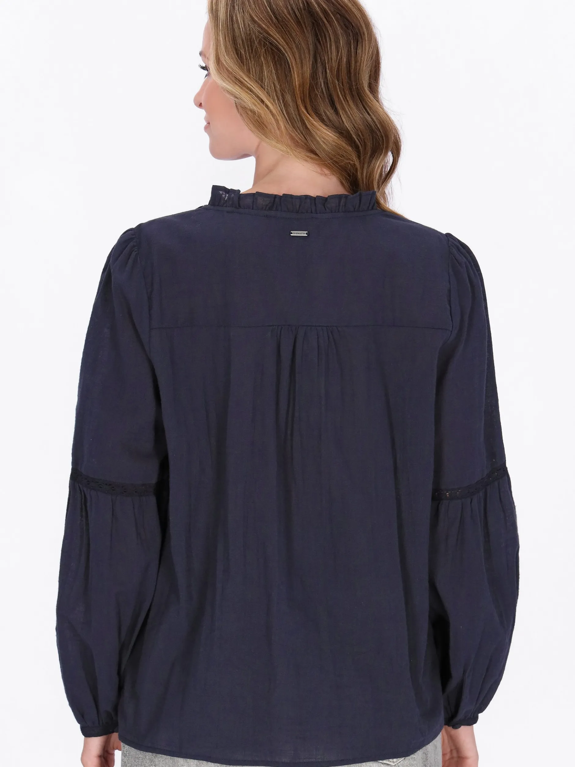 Dreimaster Damen Bluse in marine