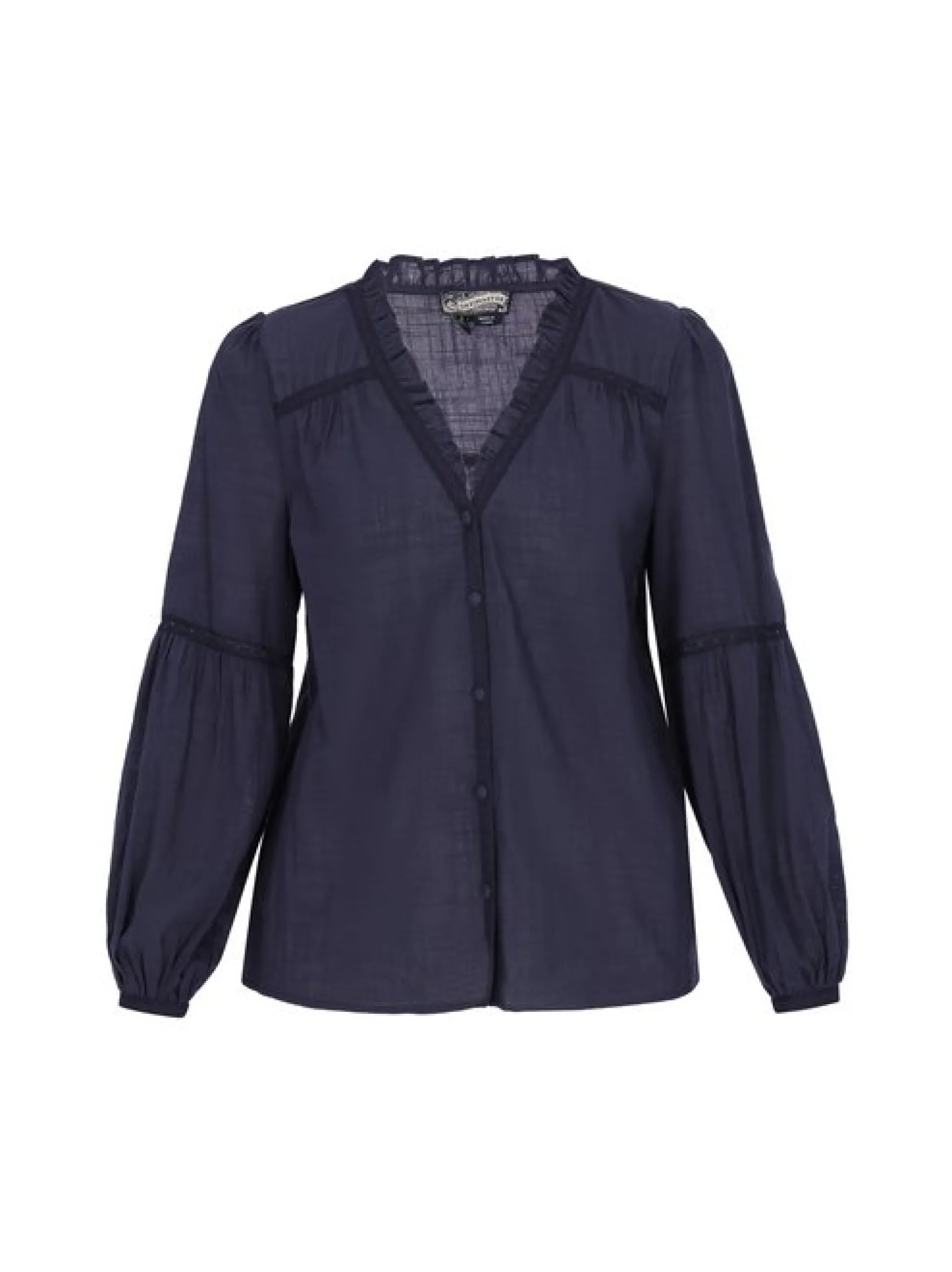 Dreimaster Damen Bluse in marine