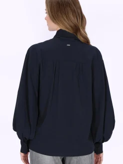 Dreimaster Damen Bluse in schwarz