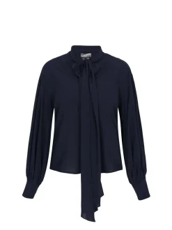 Dreimaster Damen Bluse in schwarz