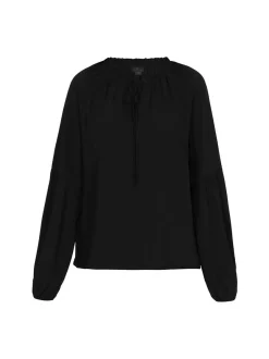 Dreimaster Damen Bluse in schwarz