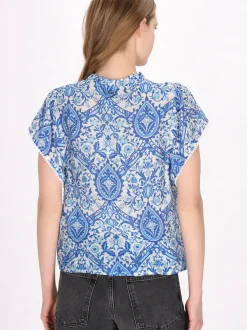 Dreimaster Damen Bluse in türkis