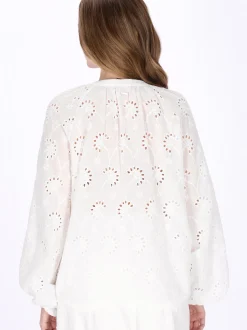 Dreimaster Damen Bluse in weiß