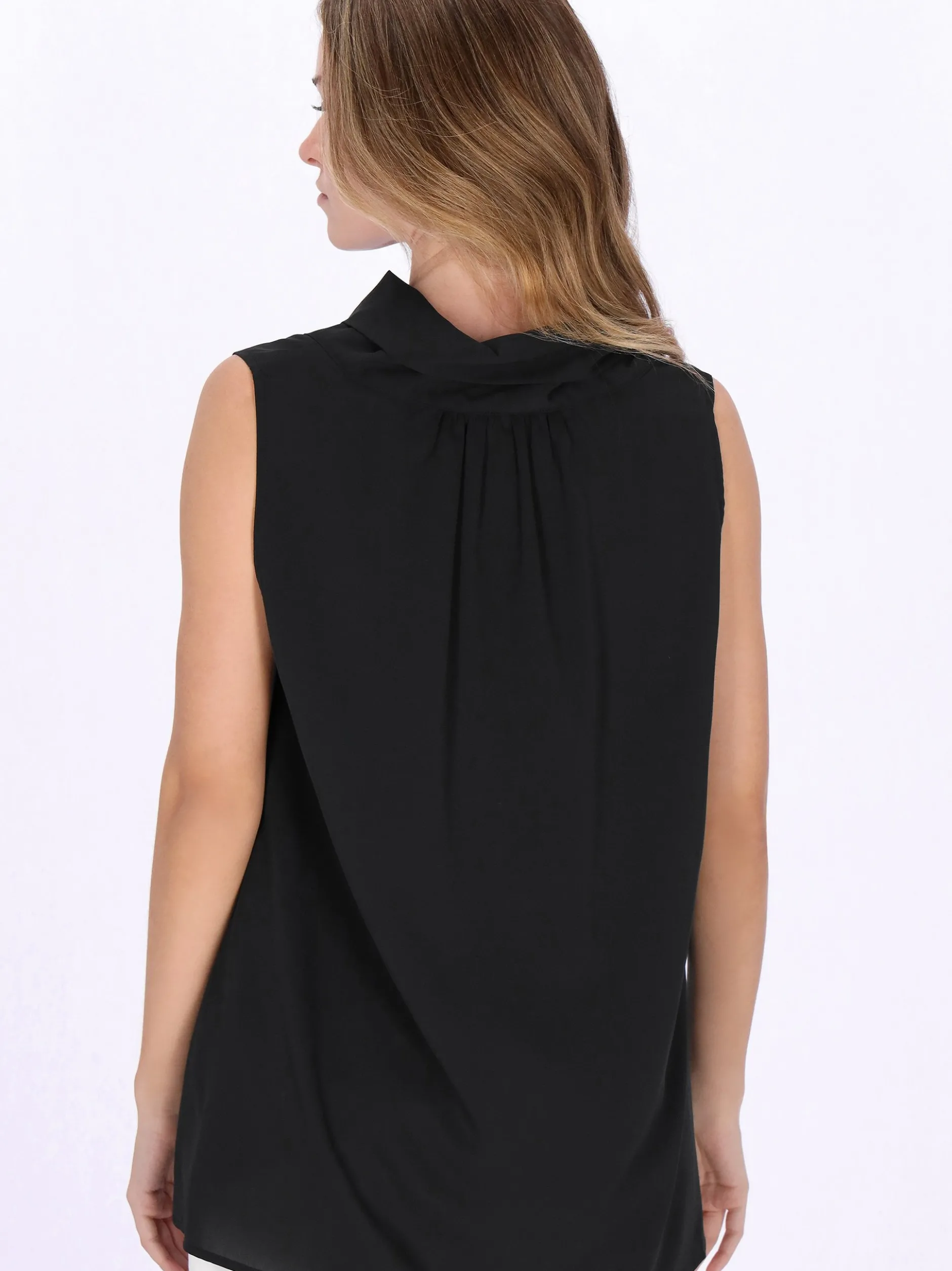 Dreimaster Damen Blusentop in schwarz