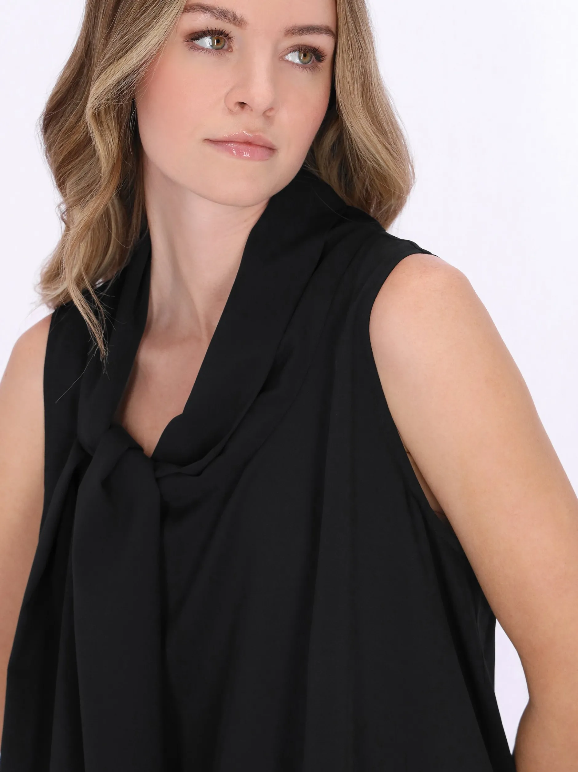 Dreimaster Damen Blusentop in schwarz