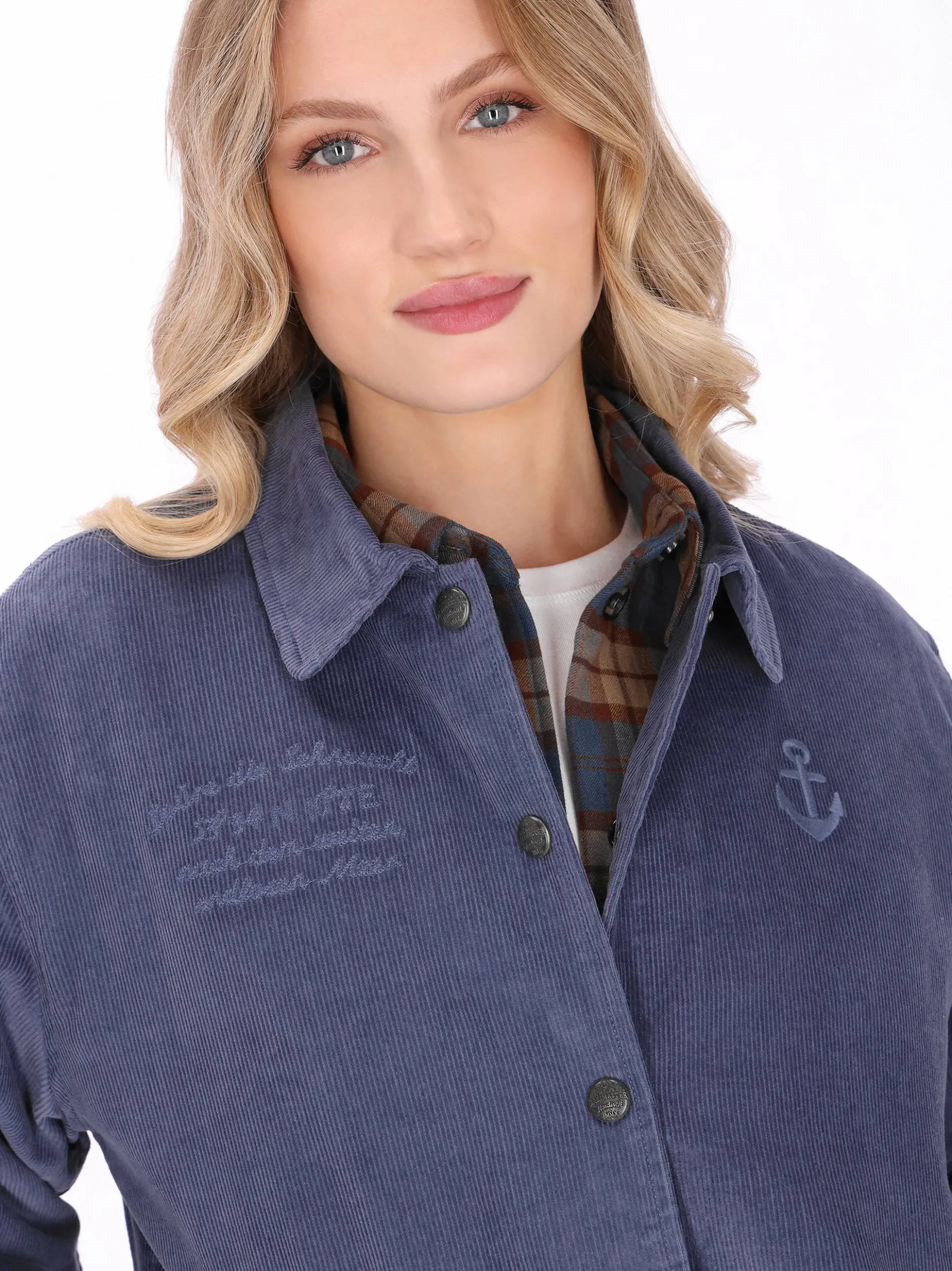 Dreimaster Damen Jacke in blau
