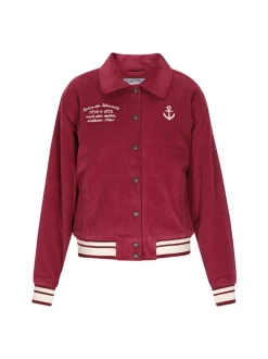 Dreimaster Damen Jacke in bordeaux