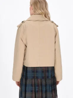 Dreimaster Damen Jacke in ecru