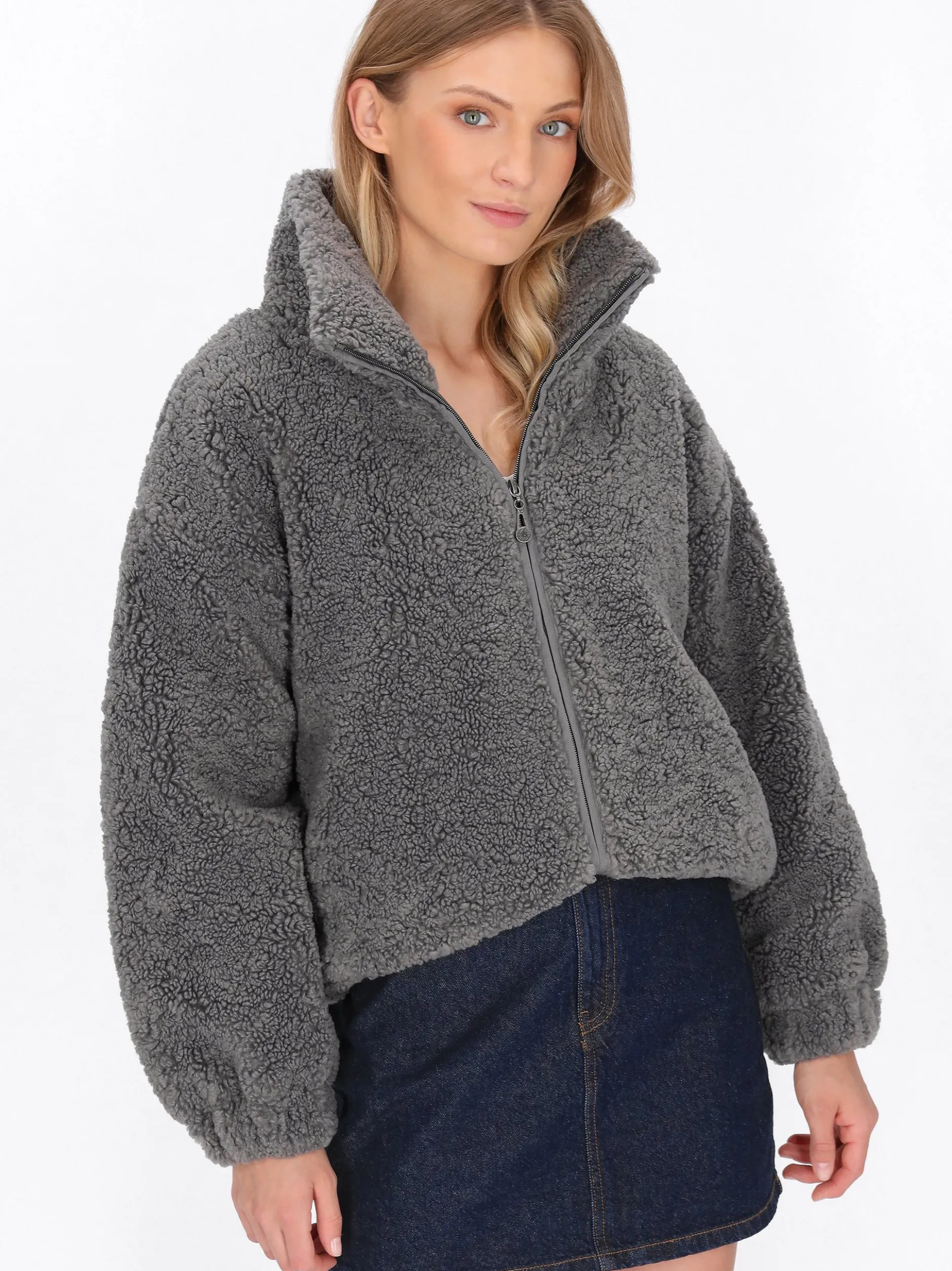 Dreimaster Damen Jacke in grau