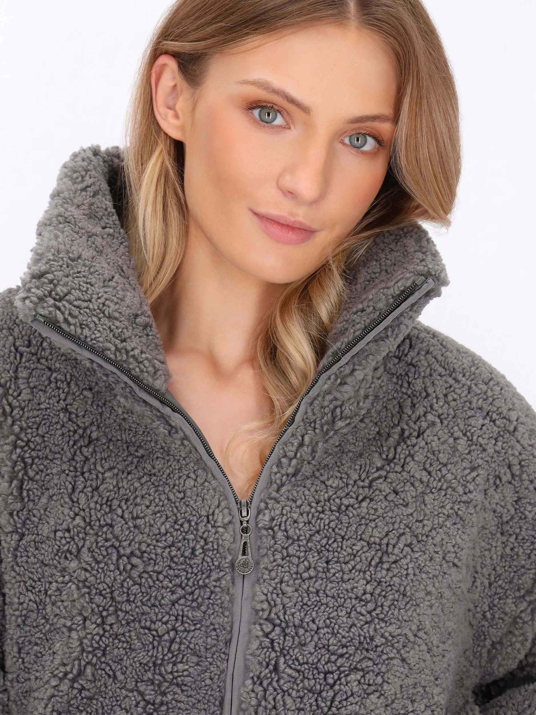 Dreimaster Damen Jacke in grau