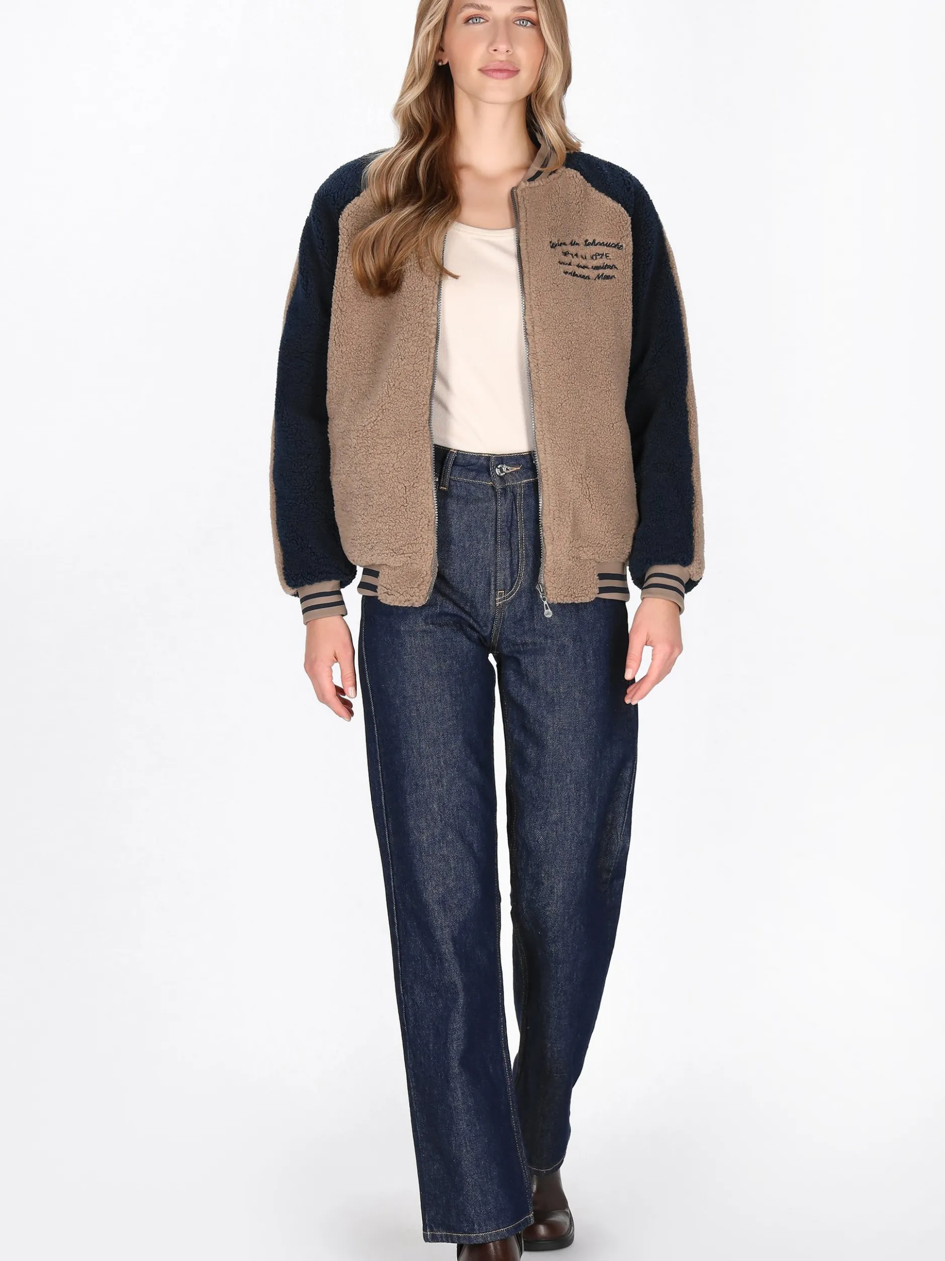 Dreimaster Damen Jacke in grau