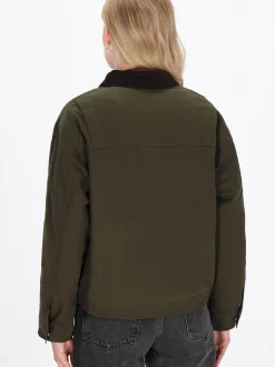 Dreimaster Damen Jacke in oliv