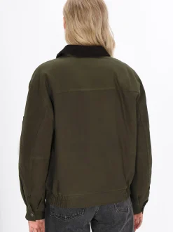 Dreimaster Damen Jacke in oliv
