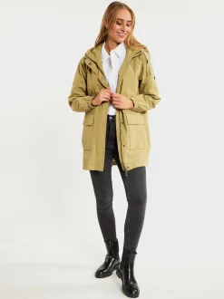 Dreimaster Damen Jacke in oliv