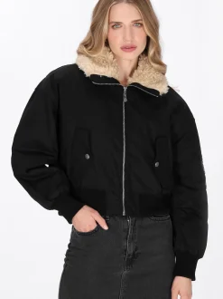 Dreimaster Damen Jacke in schwarz