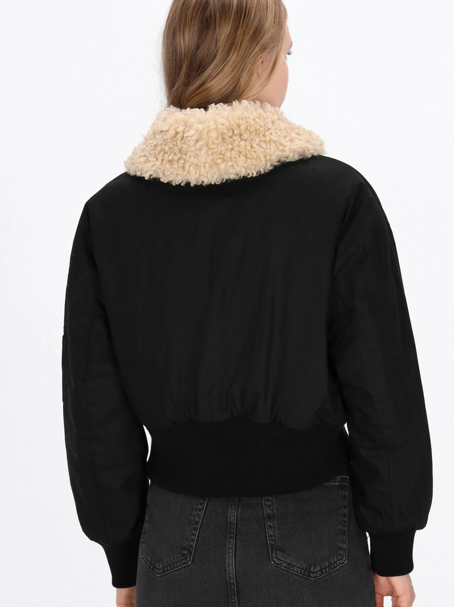 Dreimaster Damen Jacke in schwarz