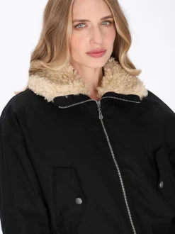 Dreimaster Damen Jacke in schwarz