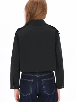 Dreimaster Damen Jacke in schwarz