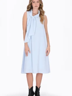 Dreimaster Damen Kleid in hellblau - Länge: mittel