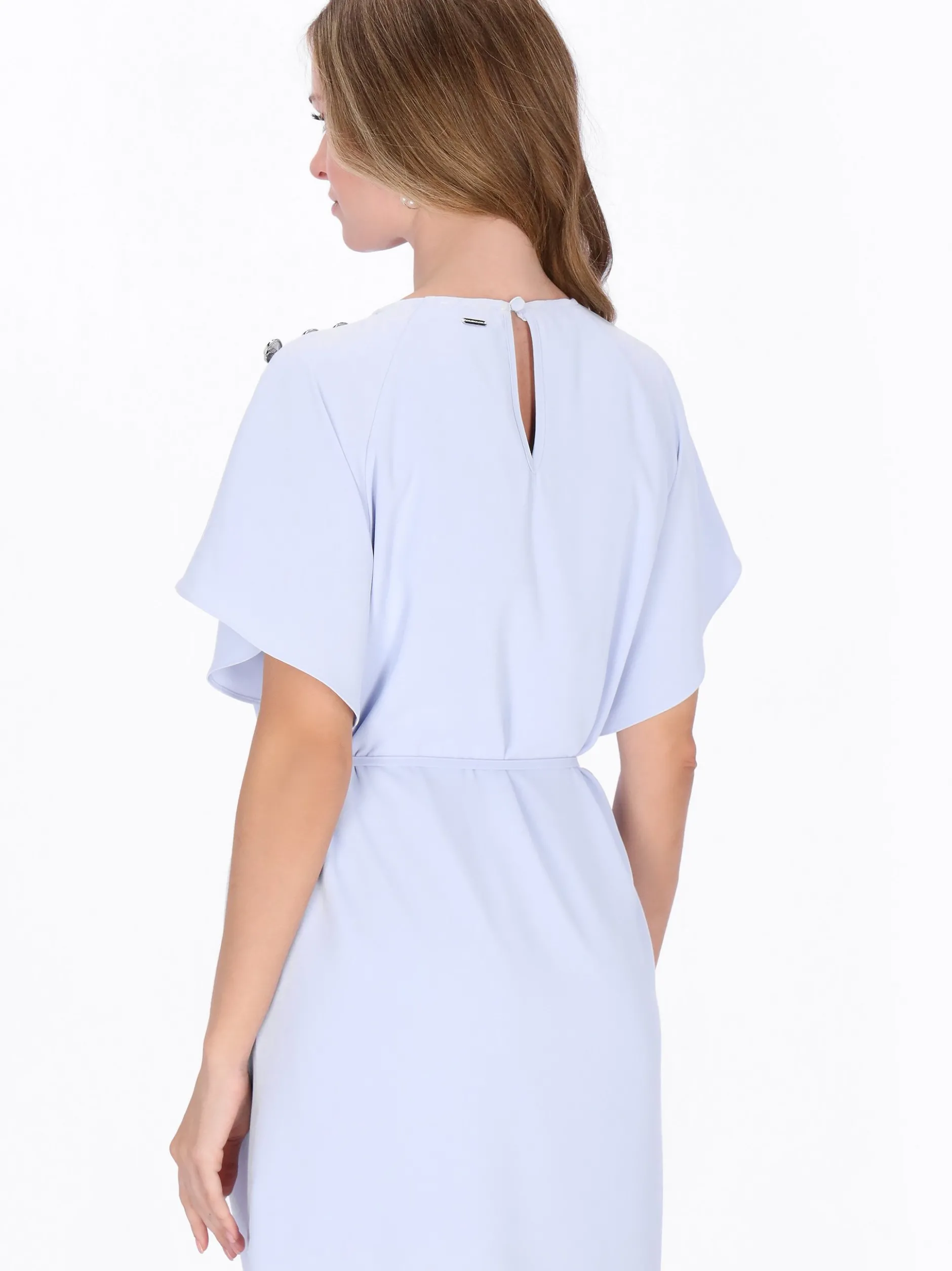 Dreimaster Damen Kleid in hellblau - Länge: mittel