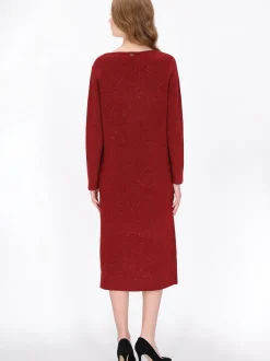 Dreimaster Damen Kleid in rot - Länge: mittel