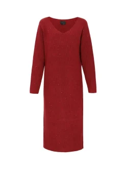 Dreimaster Damen Kleid in rot - Länge: mittel