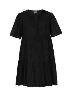 Dreimaster Damen Kleid in schwarz - Länge: mittel