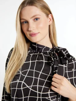 Dreimaster Damen Langarmbluse in weiß