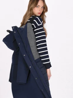 Dreimaster Damen Parka in marine