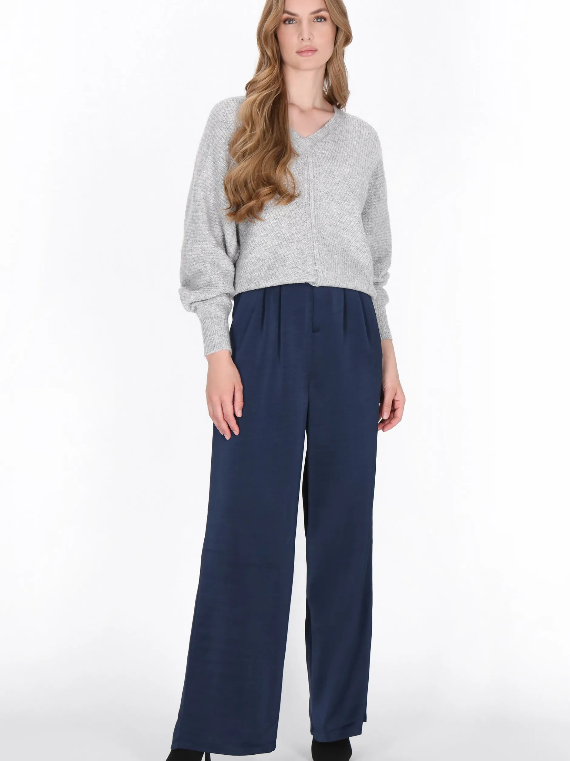 Dreimaster Damen Pullover in grau