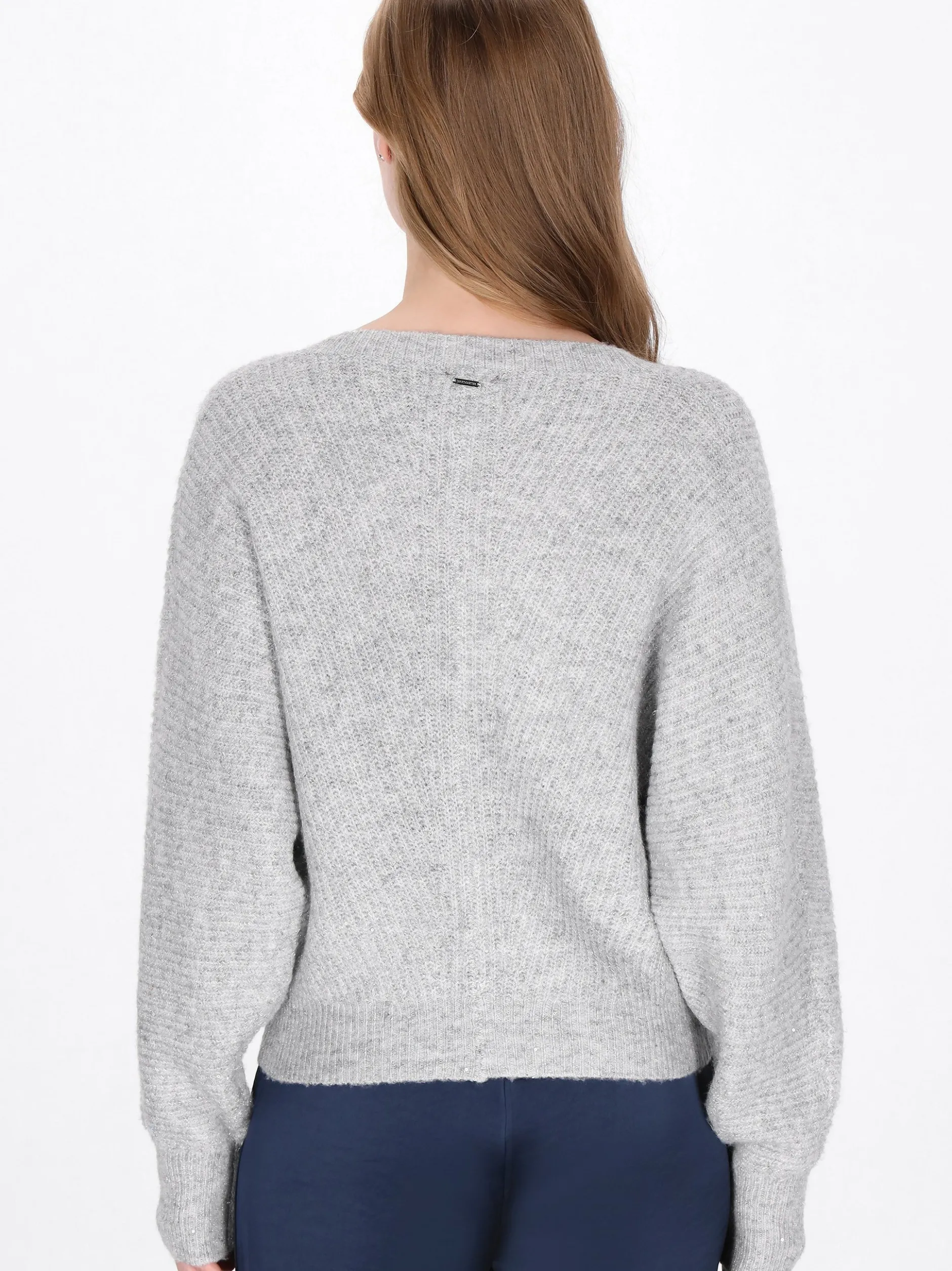 Dreimaster Damen Pullover in grau