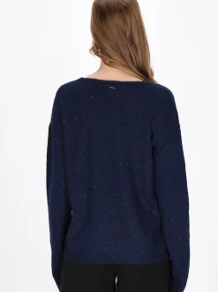 Dreimaster Damen Pullover in marine