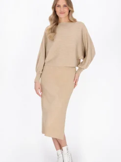 Dreimaster Damen Pullover in beige