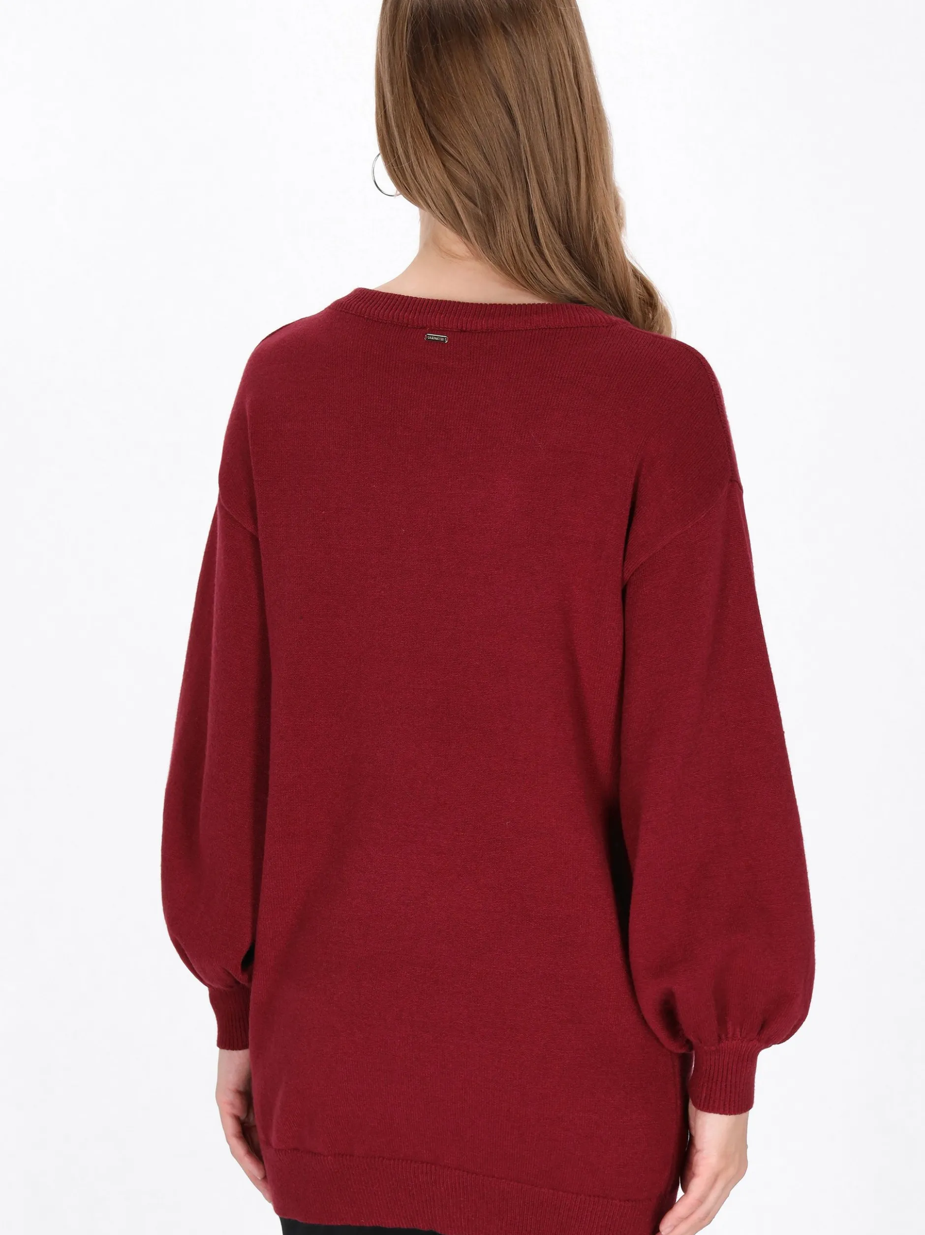 Dreimaster Damen Pullover in bordeaux