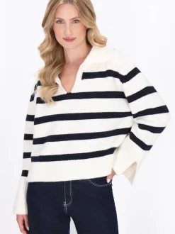 Dreimaster Damen Pullover in ecru