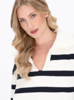Dreimaster Damen Pullover in ecru